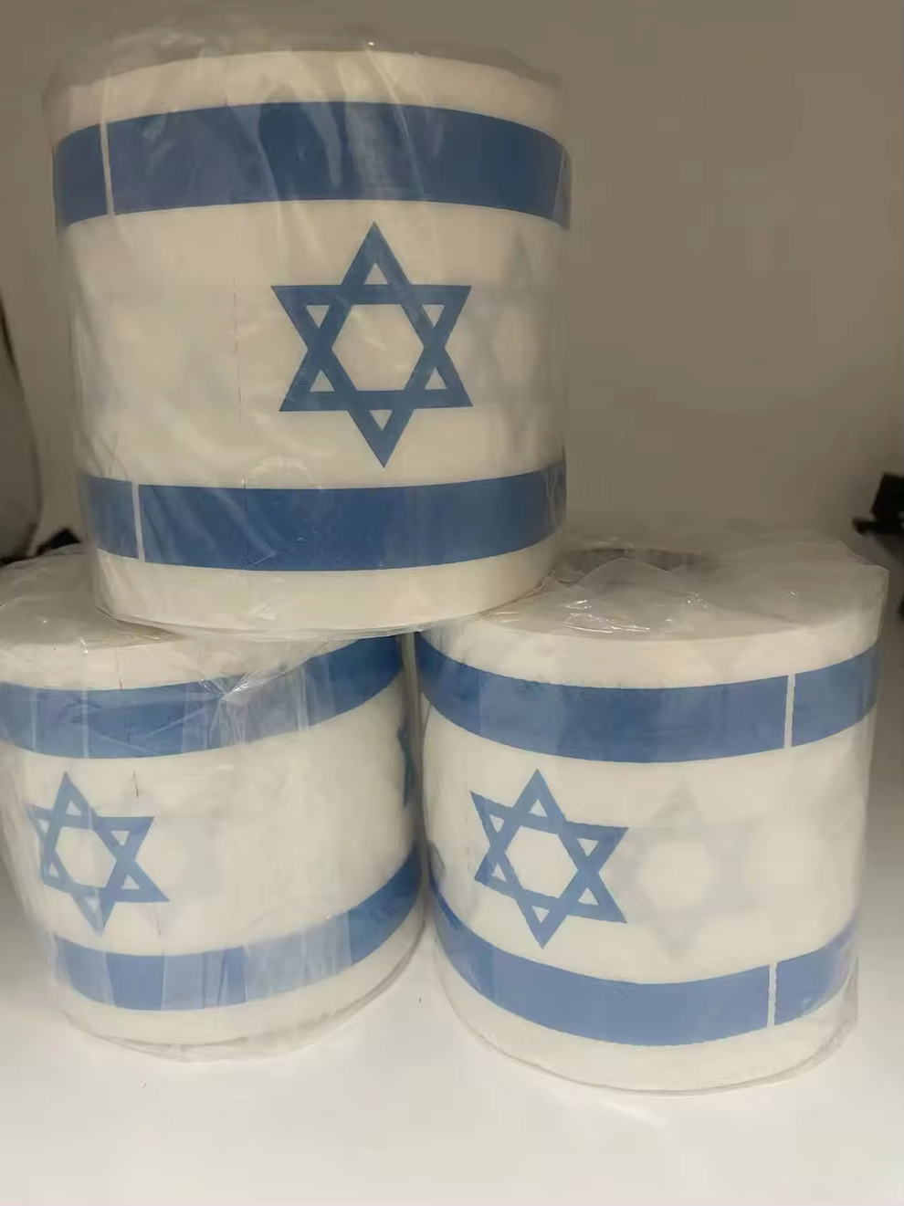 Israel Flag Toilet Paper 3 Ply Wood Pulp BlorkMart
